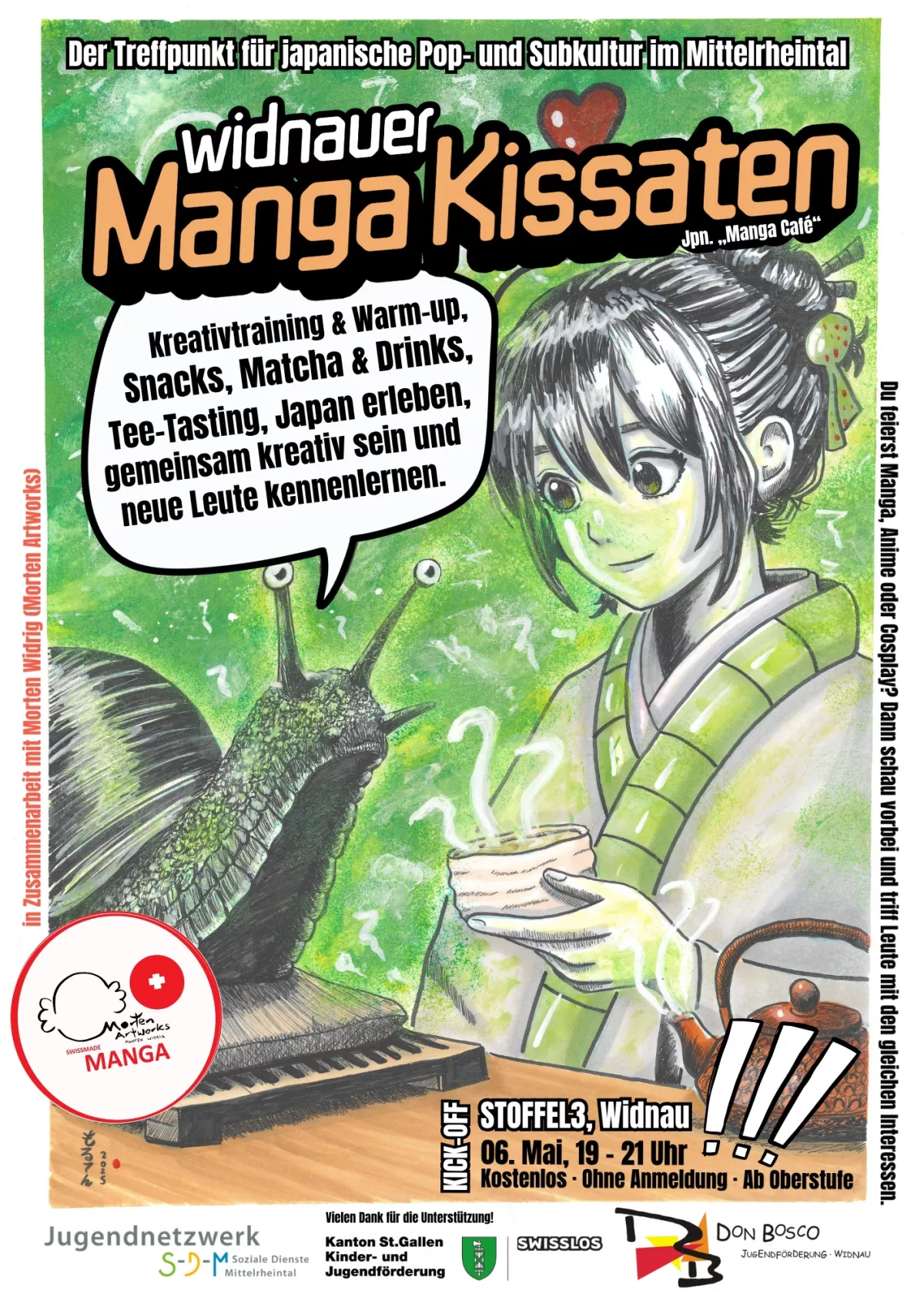Widnauer Manga Kissaten – Kick-off Widnauer Manga-Café